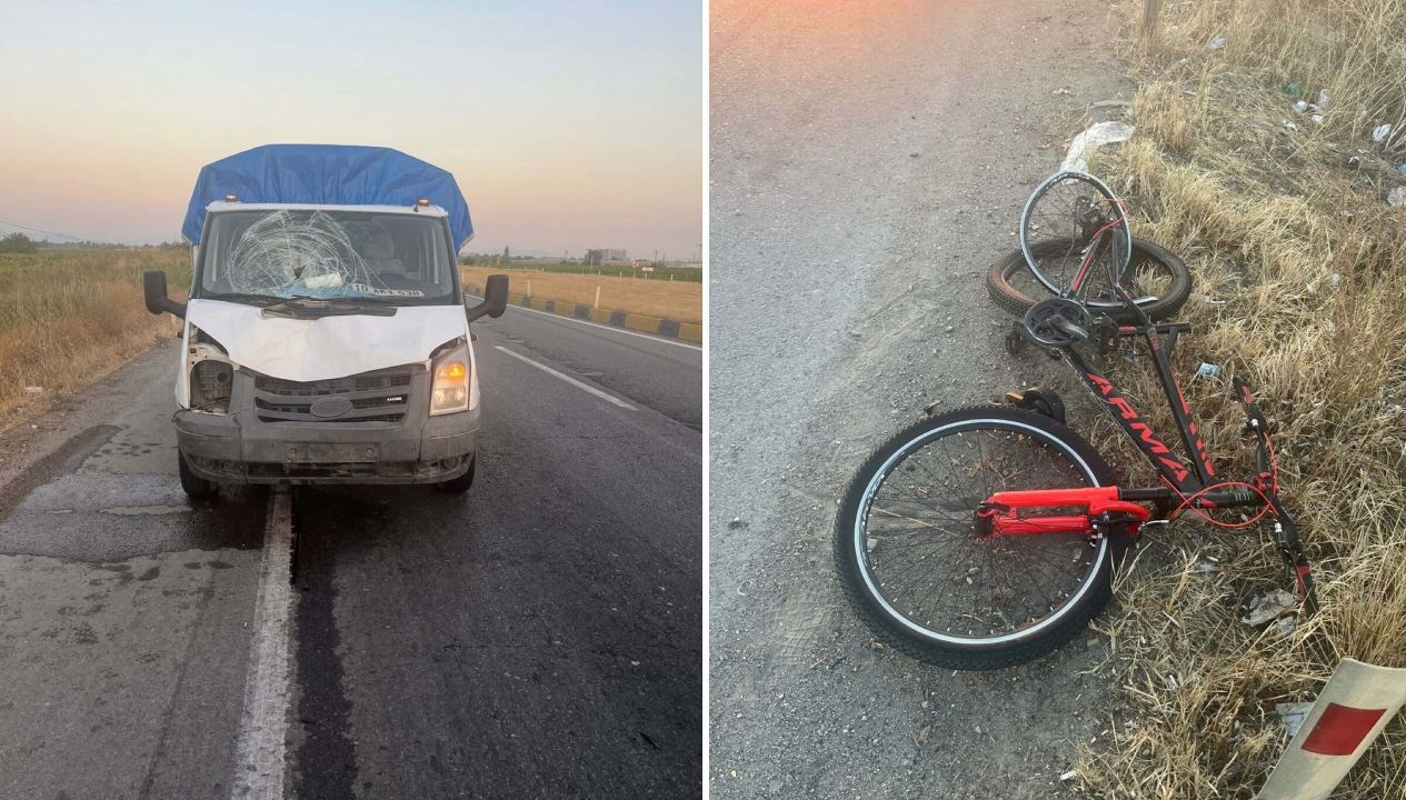 kamyonetin carptigi bisikletin surucusu oldu Ir1XX456