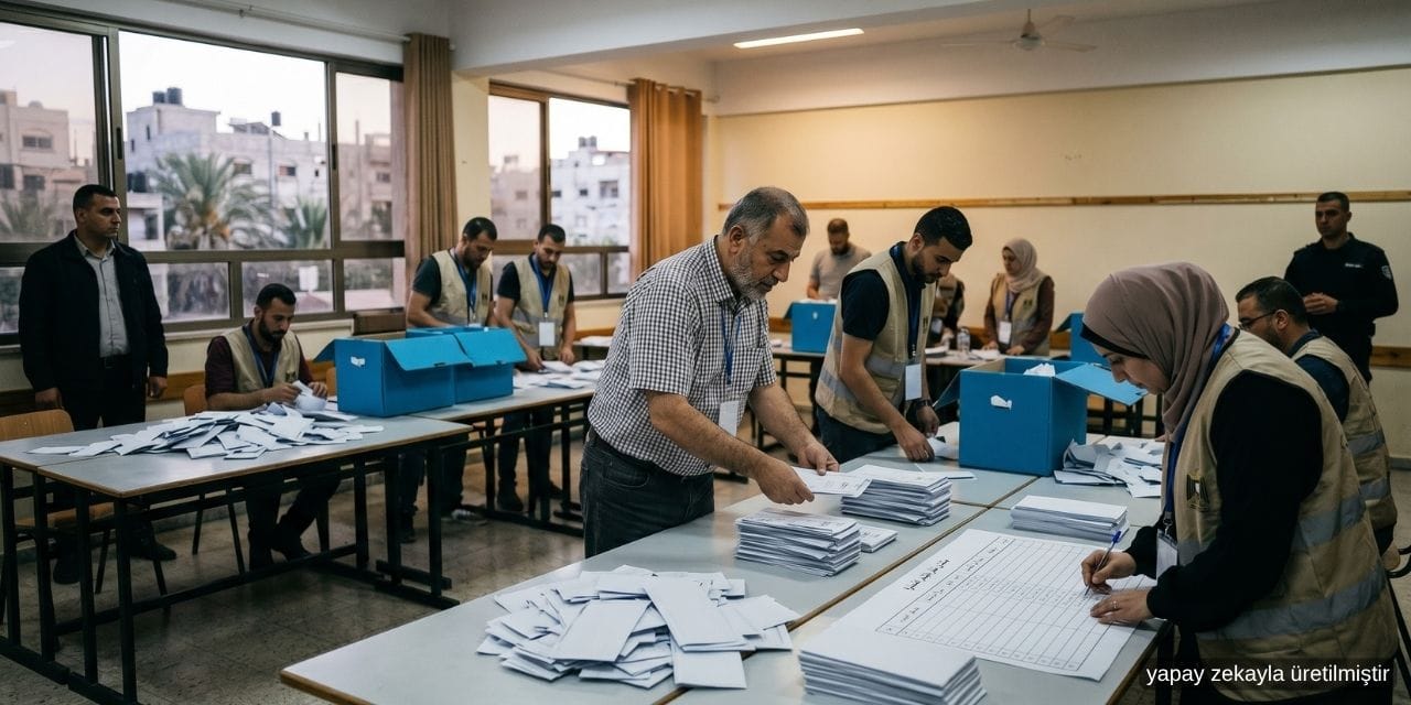 Filistin’deki Yerel Seçimlerin Oy Sayım Süreci Devam Ediyor