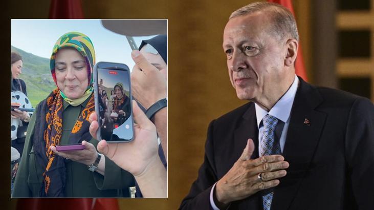 Cumhurbaskani erdogandan hakkarideki kadin senligine surpriz telefon Px8KWQ91